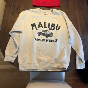 Malibu Farmers Market Beige Crewneck